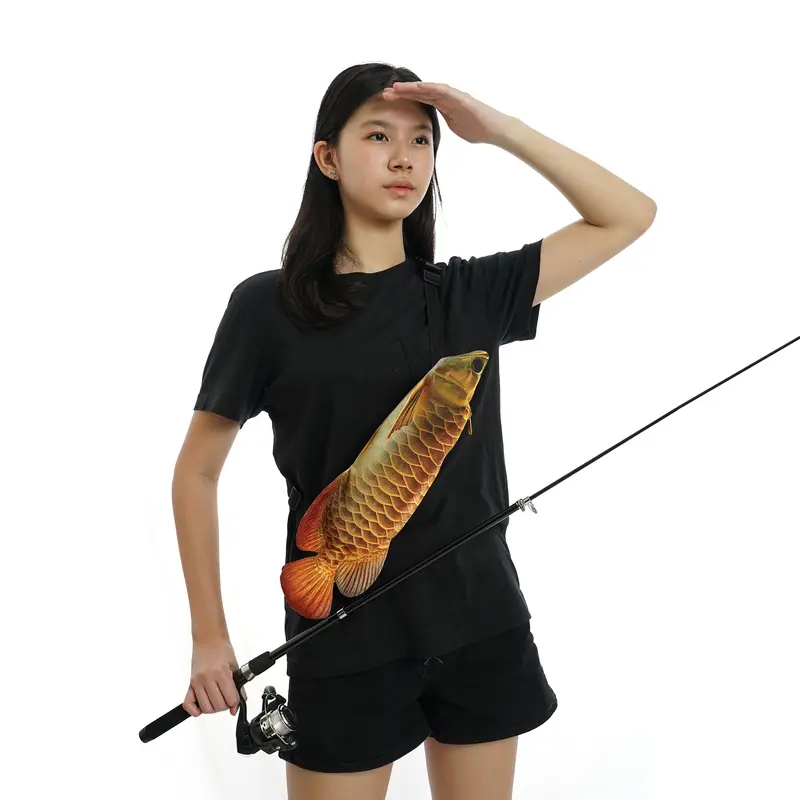 Tas Punggung Ikan Arwana Viral Canvas Tebal dengan Furing Daging Ikan Cetak Oeko Tex 100 Class 1 Tas Buckle Bumbag 1