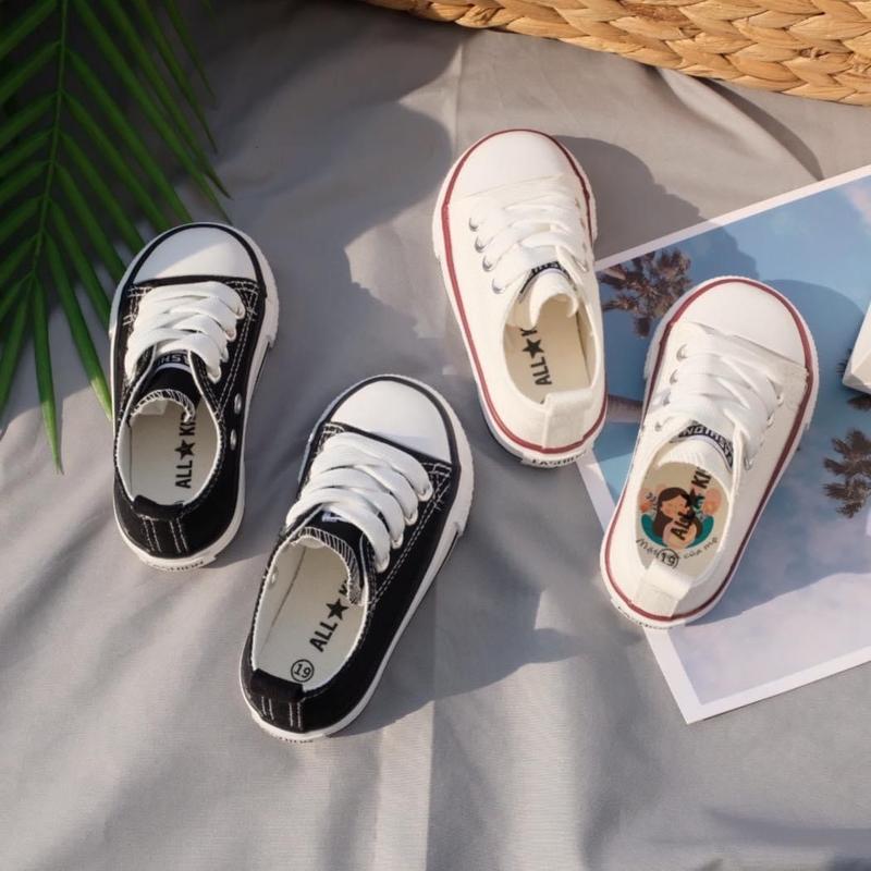 Giày Thể thao cổ thấp convers OPEE phong cách hàn quốc cho bé Thoáng khí Bé trai Bé gái Mềm Thoải mái Sandal Voi Dép Sandal Cao Su