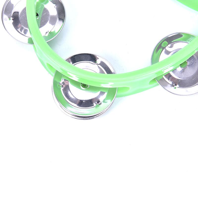 Product Introduction of Hand Held Tambourine Metal Bell Plastic Percussion for KTV Party Kid Game Toy 11