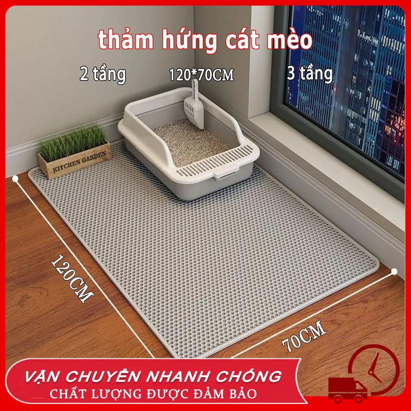 thảm mèo thảm chống văng cát thảm cát mèo thảm lót chuồng mèo thảm cát cho mèo Kích thước lớn thảm lót cát đi vệ sinh cho mèo Vật liệu chất