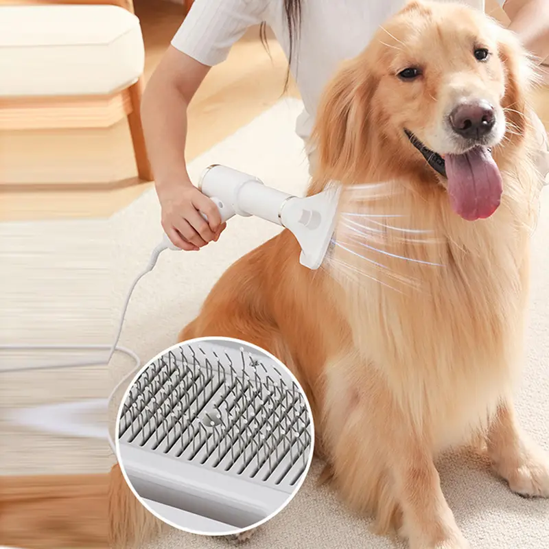 Máy sấy lông thú cưng, 1 bộ, Đa chức năng, thổi đồng đều, chất liệu ABS, 2 trong 1, nhanh khô, thích hợp cho gia đình 1