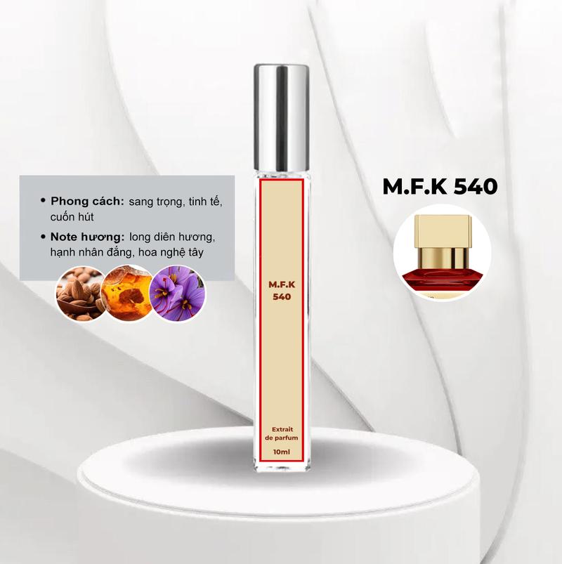 Product Introduction of Nước Hoa MFK 5.4.0 Chiết 10ml Hương Thơm Sang trọng, Cuốn hút, Lưu Hương Lâu Perfume 0