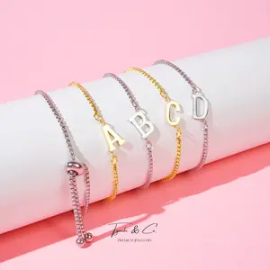 Tymbi&Co - Rebbeca Alpha Bracelet | Gelang Serut Inisial Nama Anti Karat BELI 3 GRATIS 1 GIFT (BELI 3 GRATIS 1) (BELI 3 GRATIS 1 GIFT)