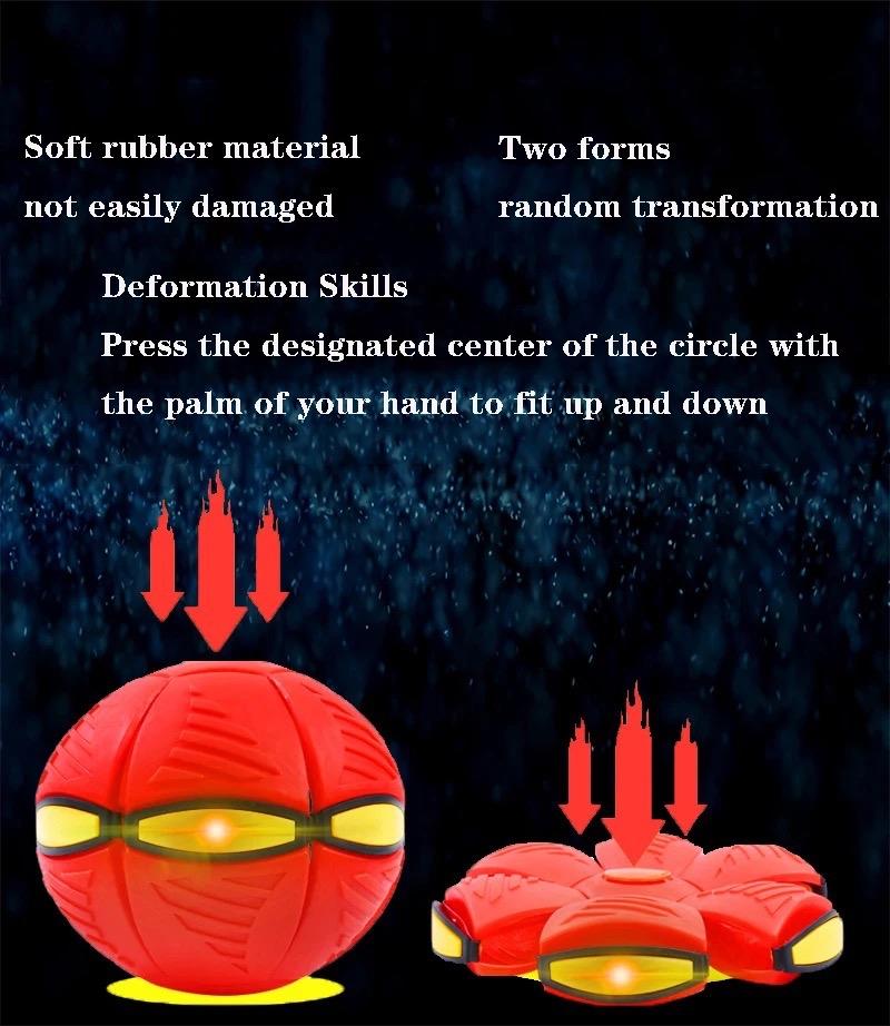Product Introduction of WJM  NO LIGHT UFO Flying Ball Kids Throw Disc Magic Balls Led Light Boy/Girl Outdoor Sport Garden Beach Game Toy 26