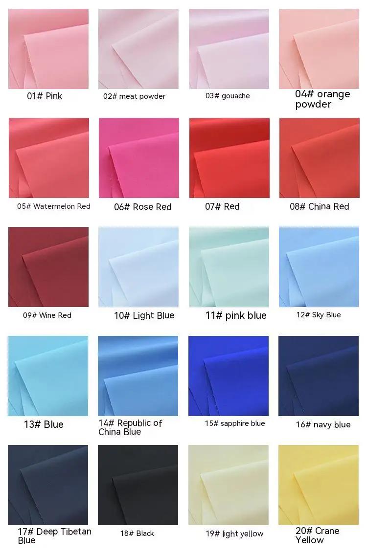 Product Introduction of 100% Cotton Pure Color Poplin Fabric Shirt Dress Doll Pillow Curtain Fashion Design Apparel Sewing Decorative Cloth by the Meter 12
