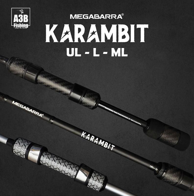Cần Câu Lure Karambit UL-L-ML Khoen Fuji siêu nhẹ Ngọn cần carbon đặt dẻo hạn chế gãy ngọn đến tối đa mua cần tặng dây pe bulava