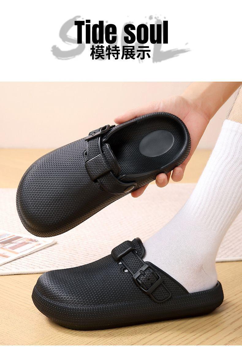 Product Introduction of Dép Đi Biển Mùa Hè Cho Nam, Ngoài Trời, Đế Dày, Không Trơn Trượt, Thường Ngày, Thoải Mái, Không Có Gót, Dép Lười Nửa, Đánh Giá Tích Cực 92%, Năm 2025 9