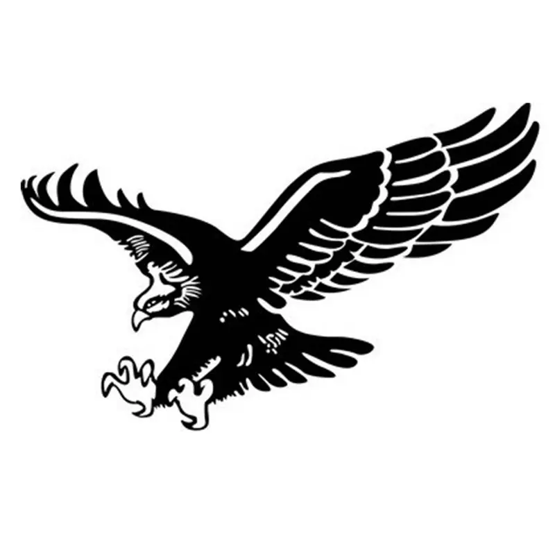 Fashion Eagle Car Stickers Auto Door Hood Cover Sticker Car Styling Left Right