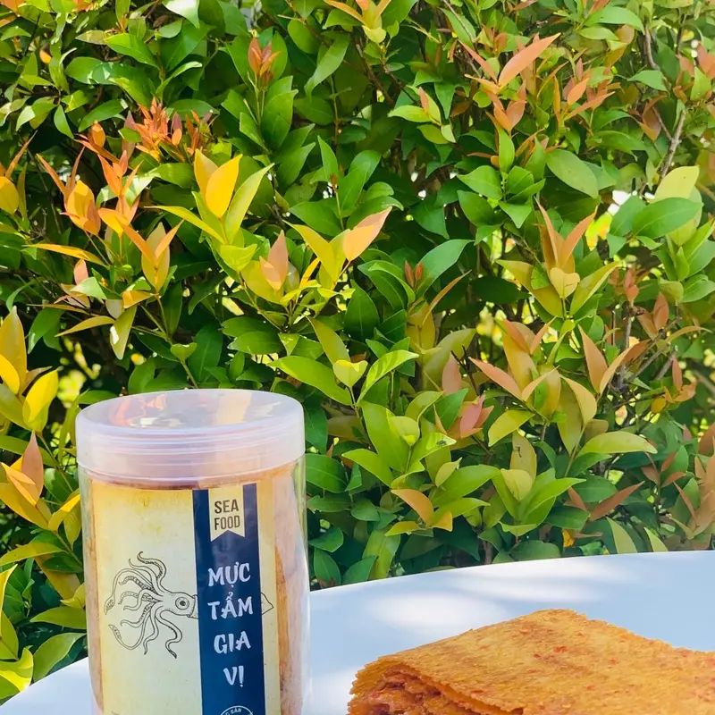 Mực Cán Tẩm Gia Vị 250Gr Đặc Sản Phương Anh Đồ Ăn Vặt Snack Food Thức Ăn 1
