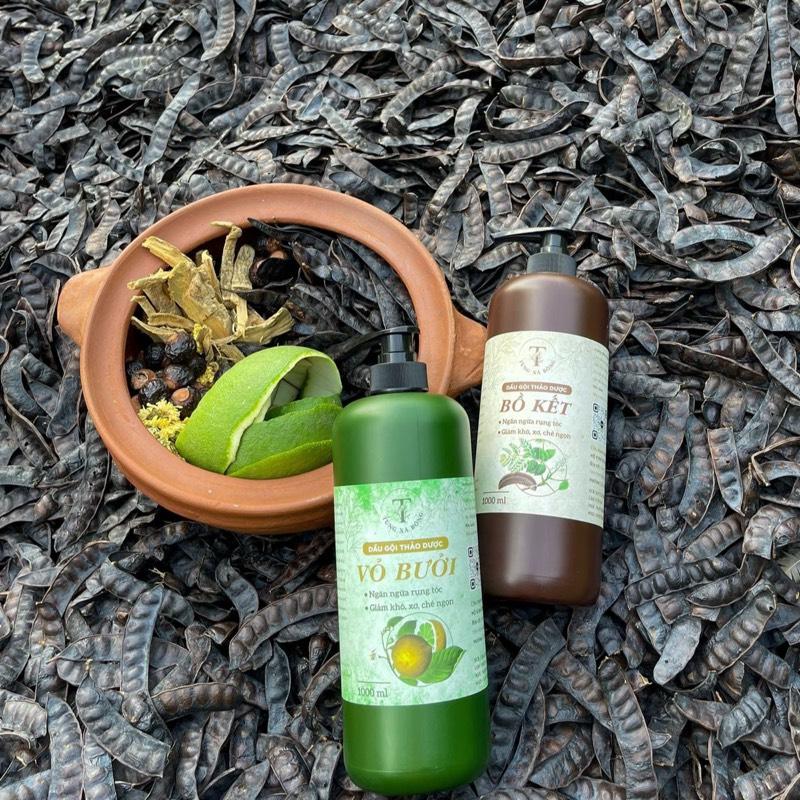 Dầu Gội Thảo Dược Vỏ Bưởi 1000ml dầu gội thảo dược handmade Tùng Xà Bông