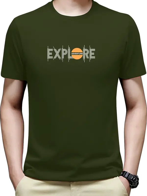 kaos pria lengan pendek | baju simpel motif | atasan cowok Lembut Nyaman Simple Tebal Tulisan Panjang Distro 4