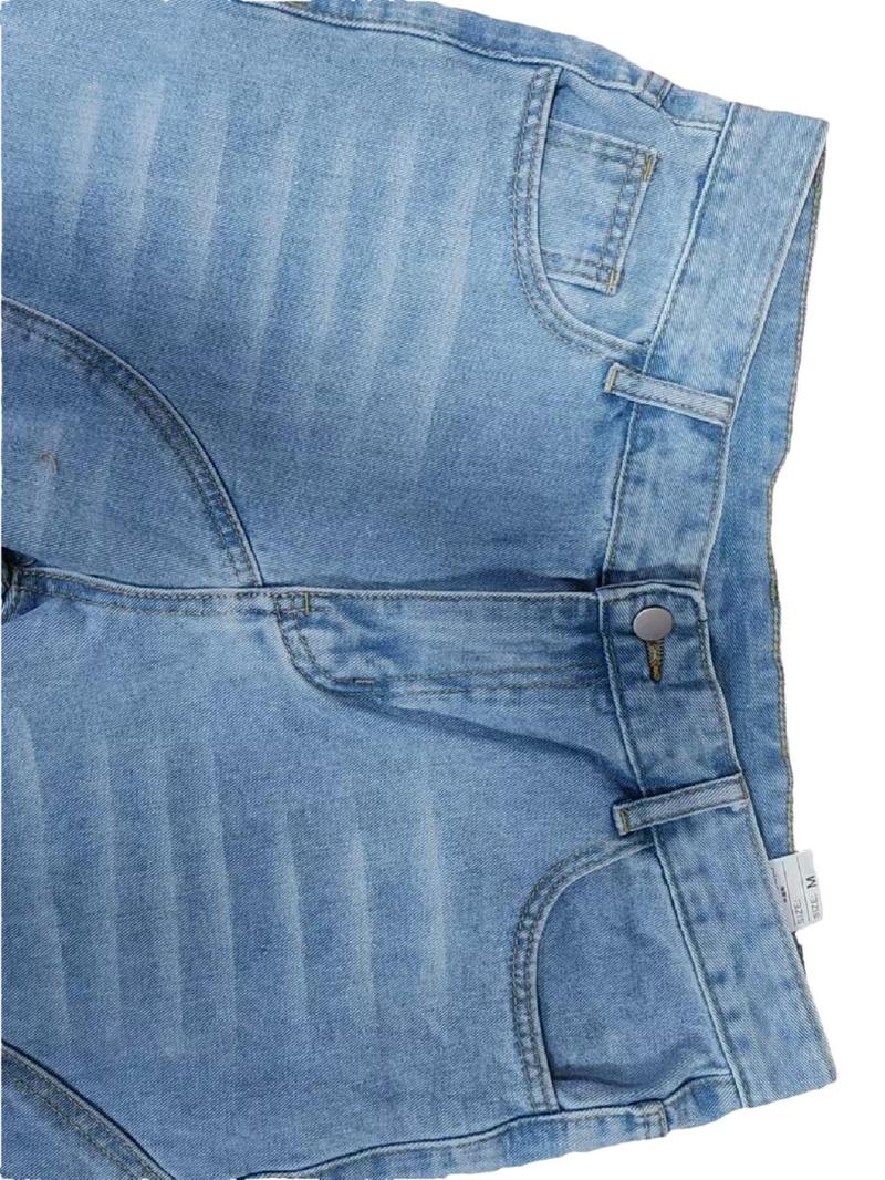 Product Introduction of Men's Solid Color Straight Leg Jeans, Loose Casual Comfy Denim Trousers for Spring & Fall, Fashion Men's Bottoms for Daily Wear, Cotton 6