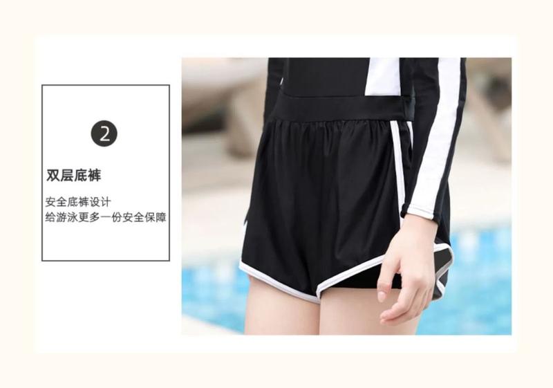 Product Introduction of Children's Swimsuit Girls' Swimsuit Middle and Older Children's New Junior High School Student Conservative Professional Training One-Piece Swimsuit 7