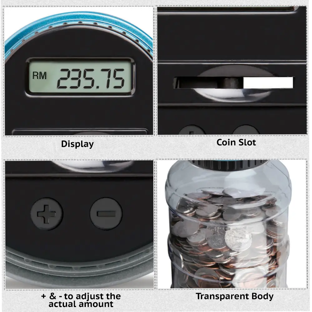 LCD Tabung Digital Malaysia Coin piggy bank Saving Money