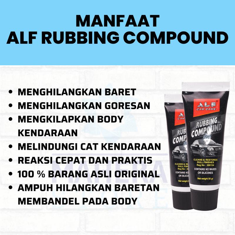 ALF RUBBING COMPOUND PENGHILANG BARET BODY KENDARAAN MOBIL / MOTOR 100% AMPUH 3