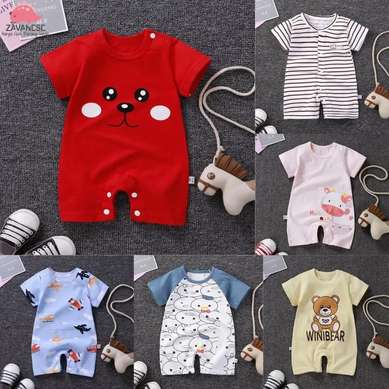 ZAVANESE SETELAN BAJU BAYI JUMPER IMPORT BB002 Katun Perempuan Lengan Cewek 1