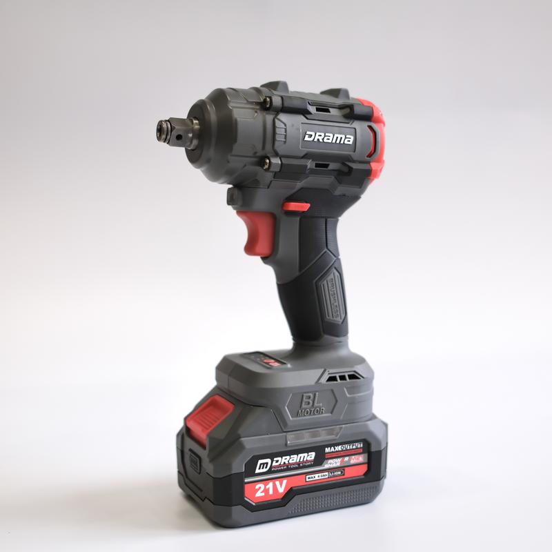 Máy siết bulong pin DRAMA 5599A, Lực siết 380Nm, Động cơ Không chổi than, 3 Tốc độ, Motor đồng 100%