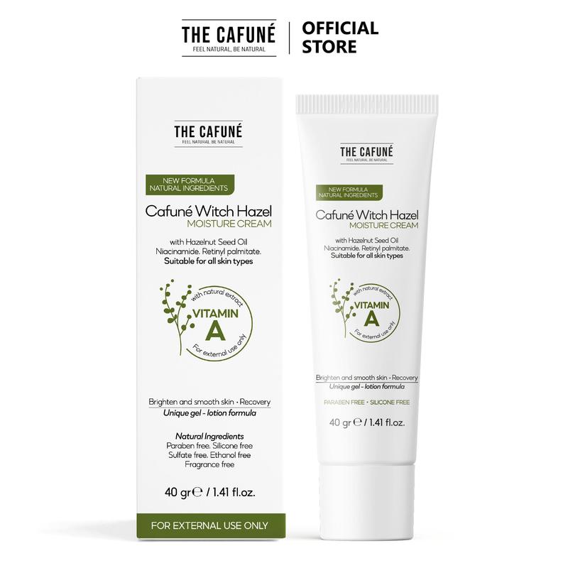  Kem Dưỡng Ẩm Cafuné Witch Hazel Moisture Cream Cafuné Hỗ Trợ Dưỡng Trắng Dưỡng Ẩm Làm Đều Màu Da 40gr TCF Làm Đẹp Da Dưỡng Ẩm Da munviem 
