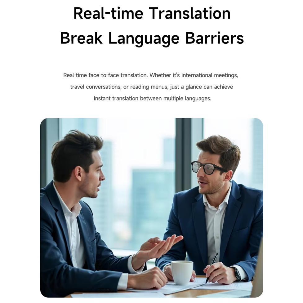 AI Smart Glasses 8K HD 1200MP Pixel Camera Video Glasses AI ChatGPT Translation Bluetooth Call Voice Assistant Music Sunglasses