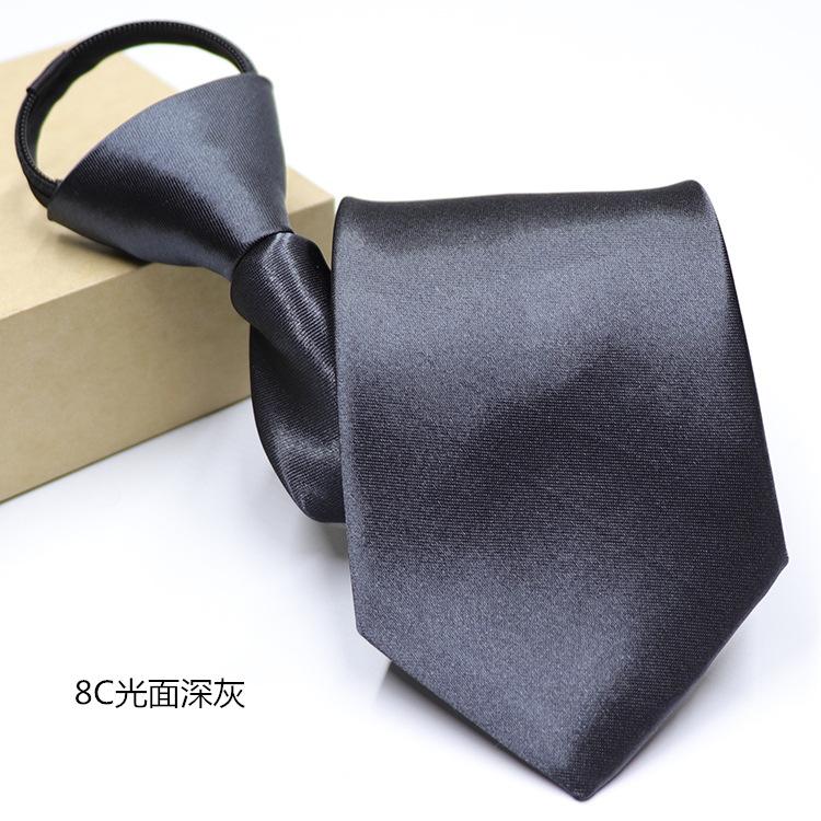 Product Introduction of Men's Casual Zipper Tie New Professional Formal Suit Convenient Lazy Tie 4