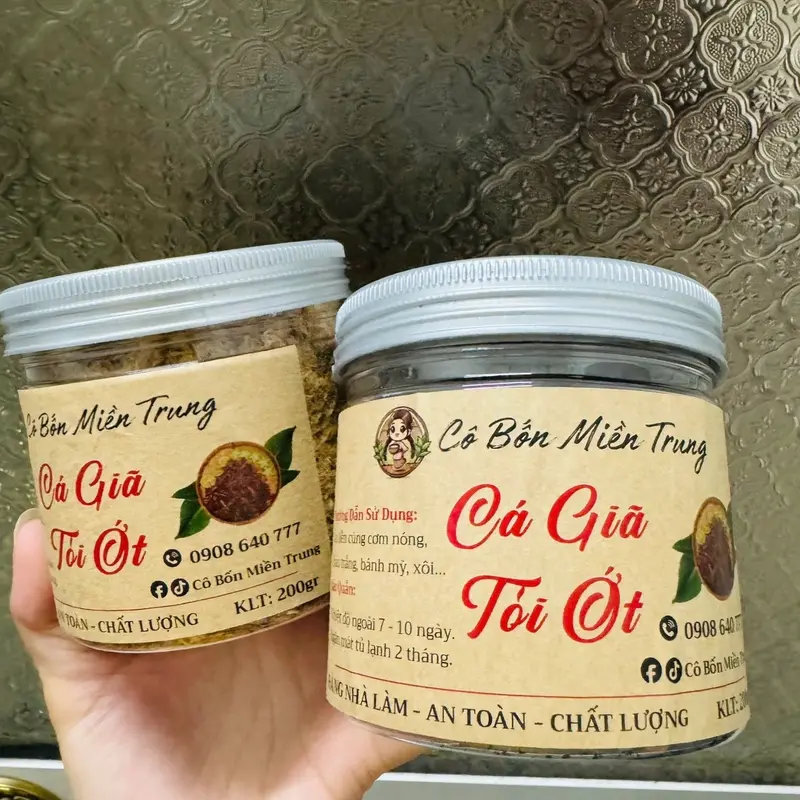 Cá  Khô Giã Tỏi Ớt - Ăn Vặt -  Ăn Với Cơm Snack Chua Food 6