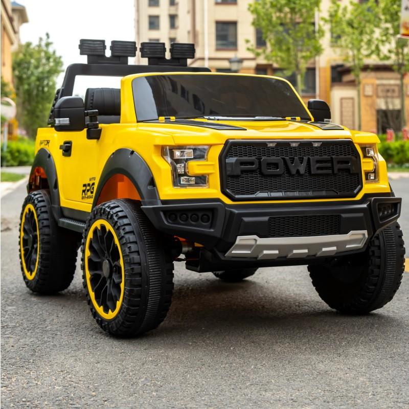 Ô Tô Xe Điện Cho Bé Ford POWER, 2 Chỗ 4 Động Cơ Tải 80KG, Ghế Nhựa Bánh Nhựa, Kết Nối Bluetooth Đồ Chơi 5