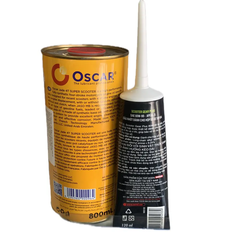 Combo nhớt oscar scooter 10w40+nhớt láp motul(combo tay ga) Phụ Tùng 3