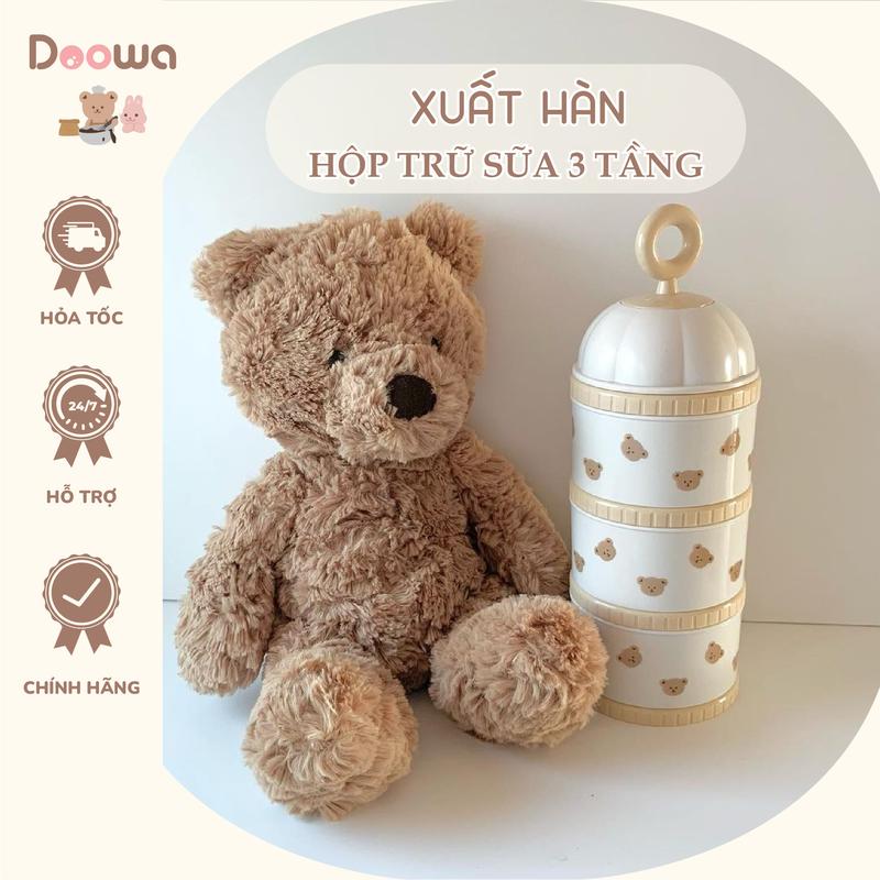 Hộp Chia Sữa Xuất Hàn TGM x Dottodot 3 Ngăn Tiện Lợi, Bảo Đảm Sữa Bột Cho Bé Được Vệ Sinh Đựng Sữa Bột Trữ Sữa