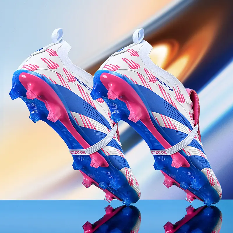 【 European Football Outdoor Sports】FG/TF High Quality Mens Soccer Shoes Non-Slip Turf Soccer Cleats for Kids Training Football Boots Chuteira Campo 35-45