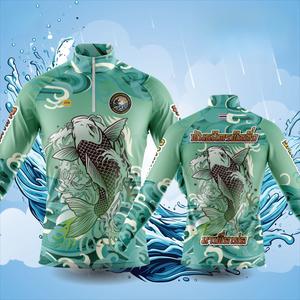 เสื้อตกปลา แบบยาวนิ้ว สไตล์สปอร์ต ลุคเรียบหรู ลายพิมพ์ เหมาะสำหรับทั้งผู้ชายและผู้หญิง สวมใส่สบาย ระบายอากาศได้ดี นอกจากนี้ยังมีฟังก์ชั่นป้องกันรังสียูวี เสื้อ  ตก  ปลา  แขน  ยาว