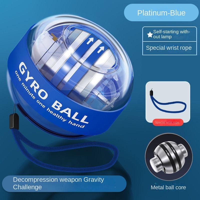 Wrist Ball Magnetic Luminous Colored Lights Hand-Muscle Developer Gyro Training Fitness Decompression Grip Strength Ball 8