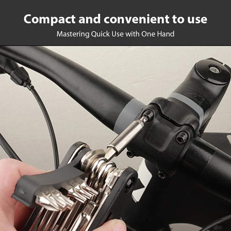 Product Introduction of 21-in-1 Bicycle Tool Kit Electroplated Carbon Steel Bicycle Multitool With Socket Tool Cross And Flat Screwdriver Flat Wrench 3