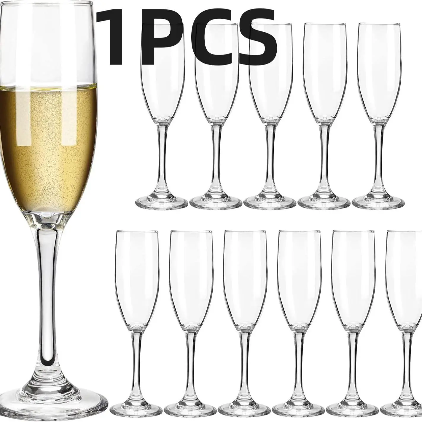 Champagne Cup, 1 Count Champagne Glass, Wedding Party Champagne Cup, Party Supplies for Birthday, Wedding, Party