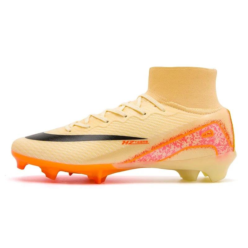 Men Football Boots, High Quality Soccer Shoes, Ultralight FG/TF Soccer Cleats, High Top Grass Training Football Boots, 2025 New 8