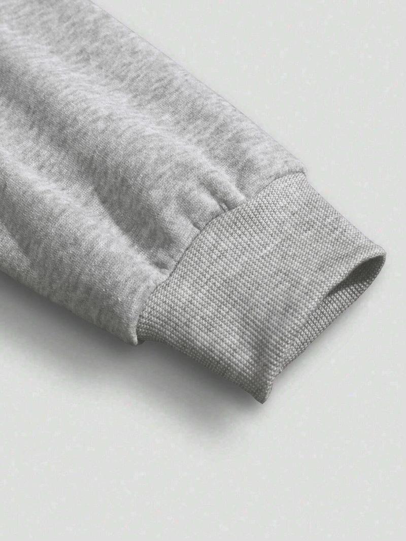 Product Introduction of Men's Letter & Dragon Print Pocket Drawstring Thermal Lined Hoodie, Regular Fit Casual Long Sleeve Hooded Sweatshirt, Men's Fall & Winter Clothes for Daily Wear 9