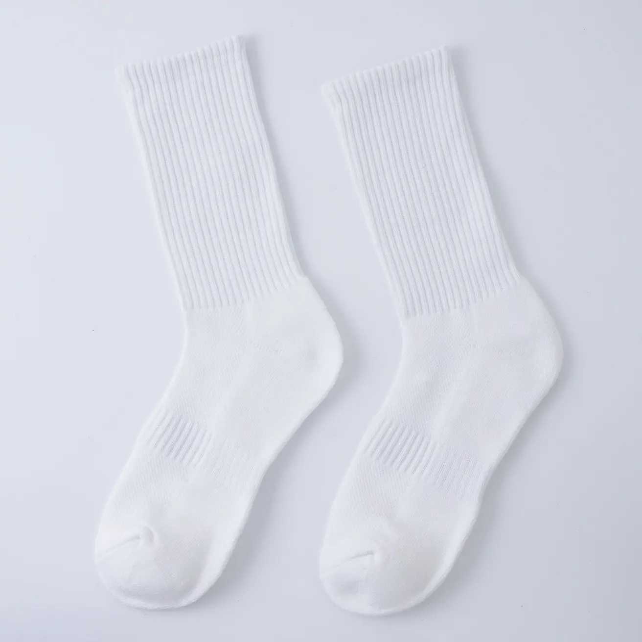 Tất dệt kim có đệm bàn +mặt lưới, cotton trơn nam nữ. Thể thao, đi chơi, đi làm êm chân thoáng khí. Menswear tất xu