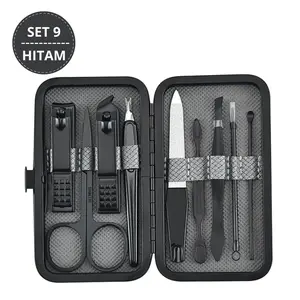 Manicure Set 9 in 1 Gunting Kuku Set 9 in 1 Perawatan Kuku Serbaguna