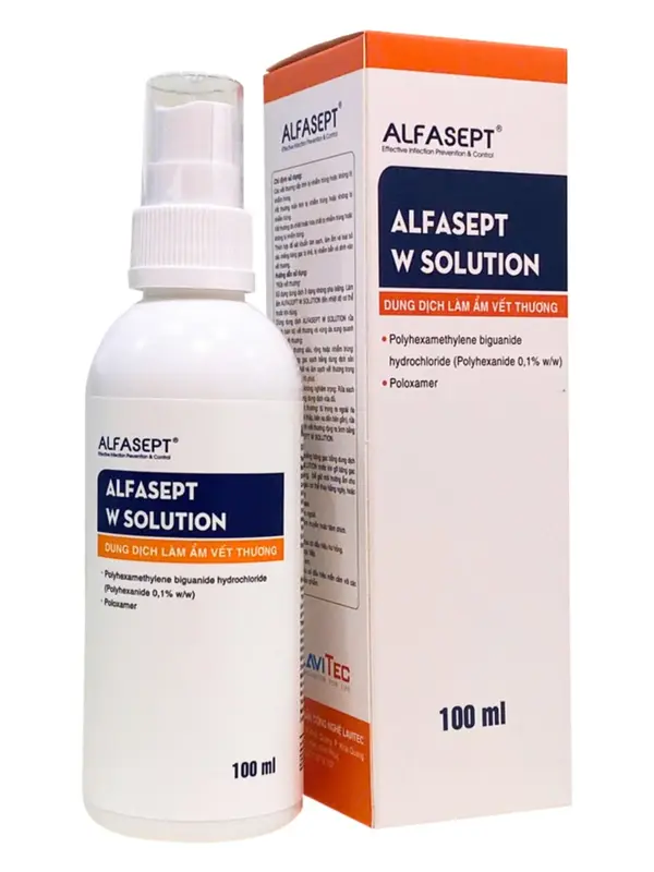 Dung Dịch Làm Ẩm Rửa Vết Thương ALFASEPT W Solution Giúp Làm Sạch Nhanh Chóng Và Hiệu Quả 1