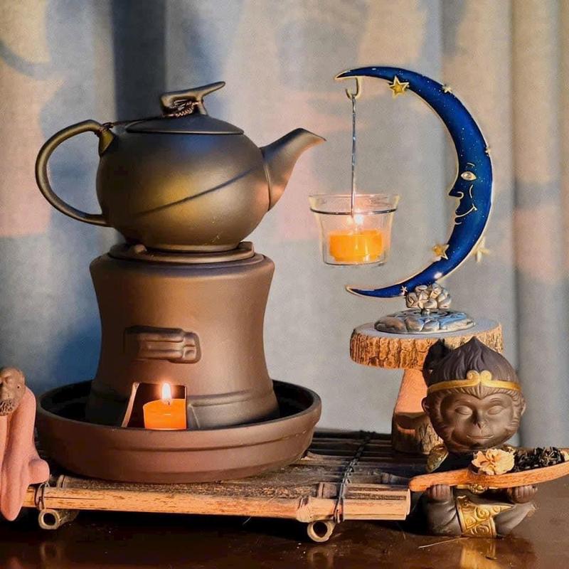 Bếp tử sa xông đốt bồ kết, thảo dược, hâm trà, đun cafe 0