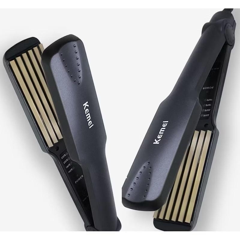 Máy Dập Xù ,Uốn Tóc KEMEI đa chức năng dập xù, bấm xù 4 mức nhiệt kẹp phồng