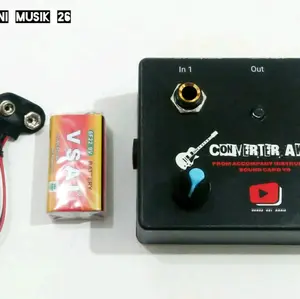 Converter Soundcard V8 Aktif 2 Input  (Hasil Mantap)