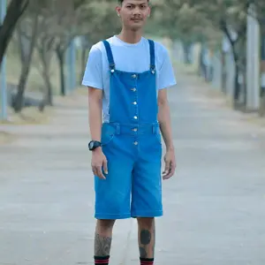 BAJU CELANA KODOK OVERALL JEANS Pria JUMPER COSPLAY MARIO BROSS BAJU BENGKEL BAJU MEKANIK POLOS RIPPED SOBEK MODEL KEKINIAN TRENDY