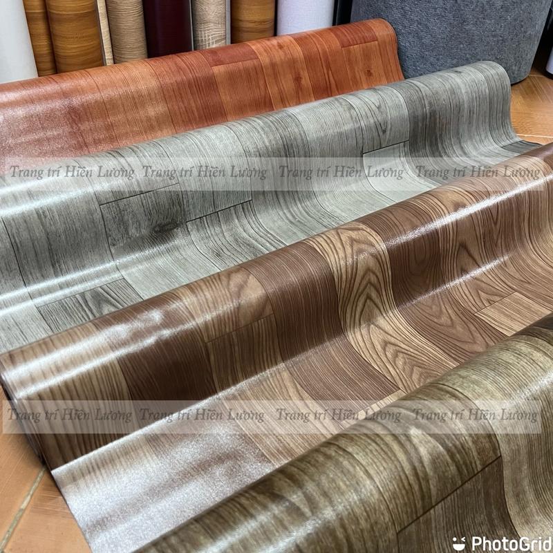 [Combo 5mx1m ] Thảm trải lót sàn simili vân gỗ , tấm simili trải sàn giả vân gỗ nền nhựa pvc nhám chống trượt dày 0,4mm