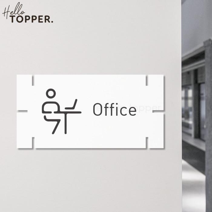 Akntor String. Sign Promo Office Kantor Signage Acrylic Sign Board Papan Label Akrilik ...