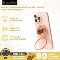 Gambar iLeader Ring Diamond Magsafe - Desain Tipis Glitter Berlian Putar 360 Magnet Premium Alloy Metal untuk iPhone Wanita Muda - Rose Gold dari iLeaderOfficialStore Kab. Tangerang 1 Tokopedia