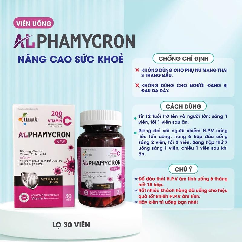COMBO 1 Hộp súc miệng họng hupavia 250ml,và một lọ  alphamycron 30 viên hỗ trợ  tăng miễn dịch,hỡ trợ tăng đề kháng 7