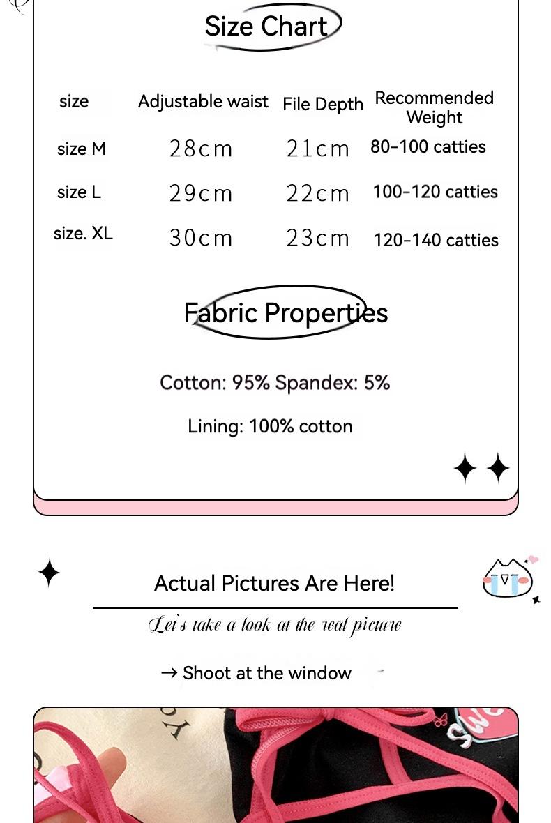 Product Introduction of Hi Mia's Shop | Kooky Sweetheart ~ Dopamine Women's Pure Desire Lace-up Underwear Women's Cotton Crotch Breathable Sexy 2024 New 8