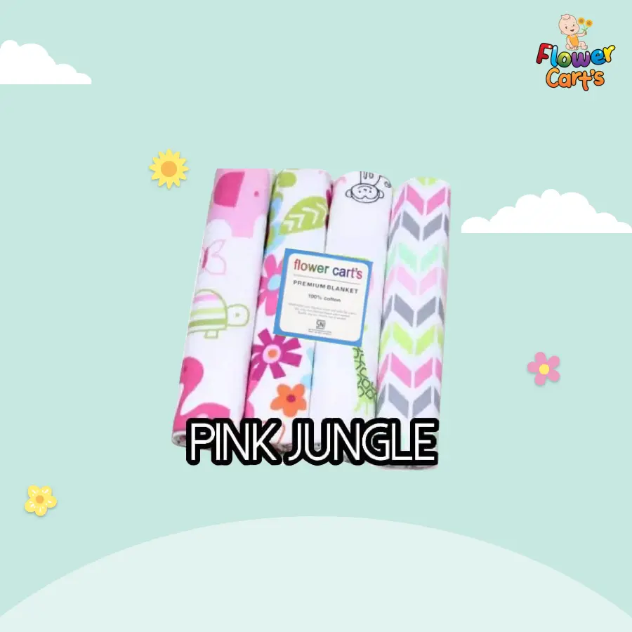 Pink jungle  (4pcs)