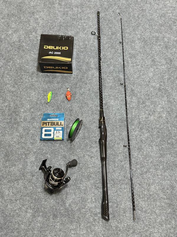 Combo cần black dragon s4 & Máy AC 2000 tặng kèm nhái + cá sắt r45