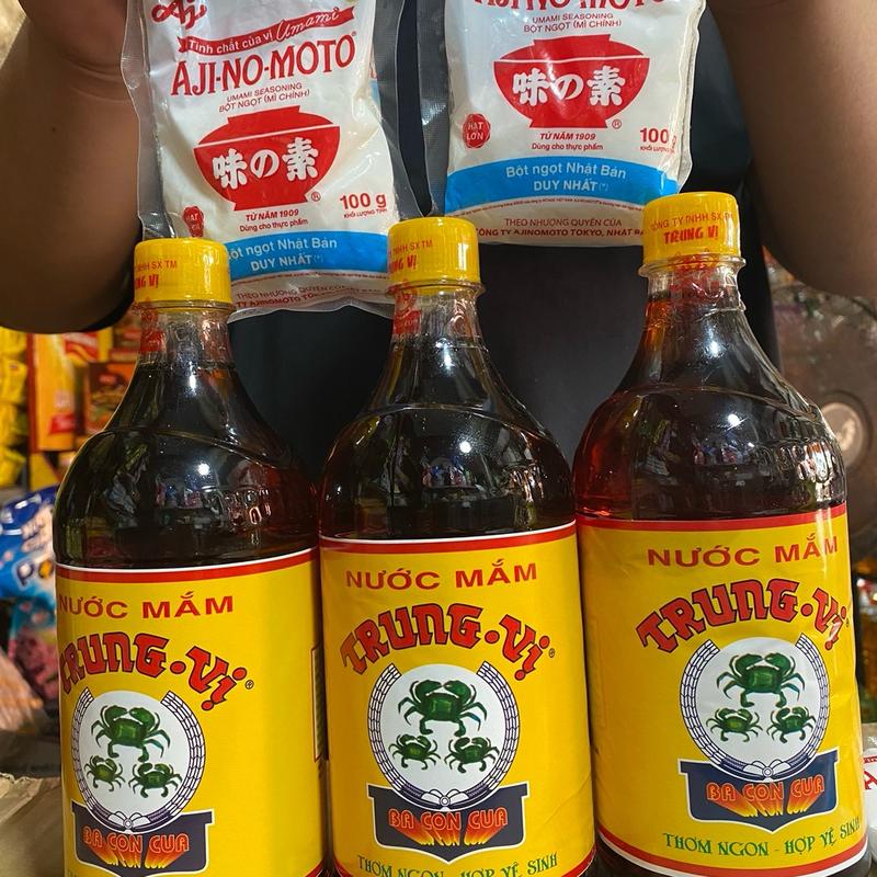 (Tặng ngay gói ajnomoto 100g) combo 3 chai nước mắm Trung Vị (3 con cua ) 1
